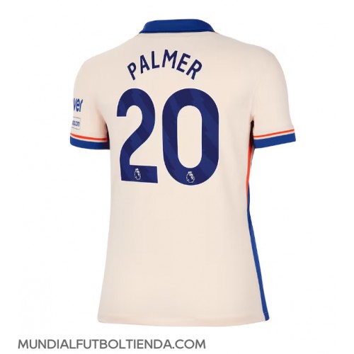 Camiseta Chelsea Cole Palmer #20 Segunda Equipación Replica 2024-25 para mujer mangas cortas